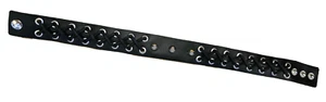 Unisex PVC Faux Leather Spikes Studded & Lace Up Neck Choker Goth Fetish Punk - Picture 1 of 7