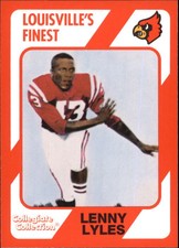 1989-90 Louisville Collegiate Collection Multi-Sport Card #103 Lenny Lyles