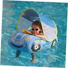  Toddler Pool Float Inflatable Car Baby Swim Float with Blue Sports Car