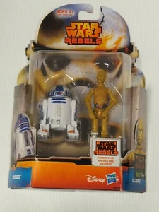 FIGURA DE ACCIÓN STAR WARS REBELS R2-D2 & C3PO SELLADA  - Imagen 1 de 2