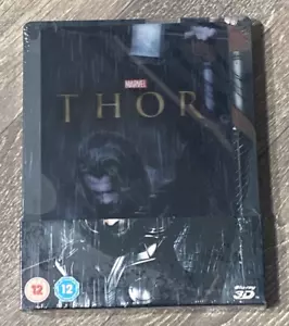 Marvel Thor 3D 2-Discs Bluray UK Steelbook Lenticular NEW - Picture 1 of 2