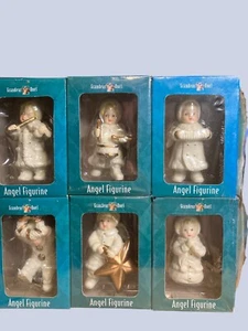 Grandeur Noel Angel Figurines Set of 6 Vintage Angels - Picture 1 of 12