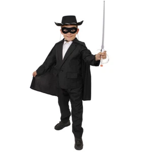 CHILDS MUSKETEER BANDIT COSTUME BOYS ROBBER THIEF FILM MOVIE HERO FANCY DRESS - Picture 1 of 1