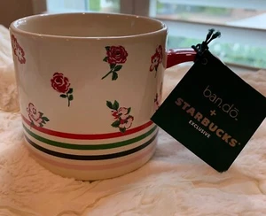 Starbucks + Bando 2018 Limited Edition 12 Fl Oz Ceramic Handle Mug NEW - Picture 1 of 4