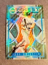 1995 Topps Finest REFRACTOR PARALLEL with peel Jose Valentin Brewers RC #26