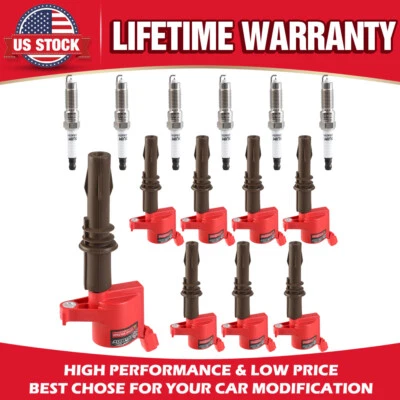 Juego de 8 bobinas de encendido con bujías para Ford Explorer 2008-2010 4,6 L DG521 Foto 1 de 4