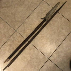 Antique Ifugao Igorot Headhunter Negrito Kayyan Spear GI Bringback Cut Haft - Picture 1 of 5