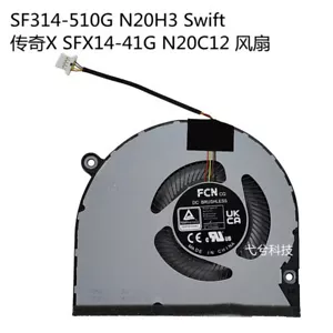 For ACER SF314-510G N20H3 Swift SFX14-41G N20C12 Laptop CPU Cooling Fan DC 5V - Picture 1 of 2