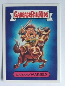 Garbage Pail Kids Topps 2017 Adam-Geddon Sticker Apocalypse 11b War And Warren - Picture 1 of 2