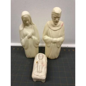 Molde soplador de pesebre de colección María, José y el Niño Jesús mesa sin bombilla ni cable 3 piezas - Imagen 1 de 7
