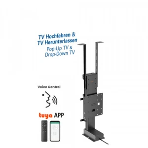 My Wall HP 66 L Motorisé Tv-Lift À Encastré En Meuble Couvrir pour TV T - Photo 1/12