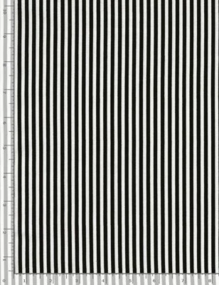 Rayas Blanco y Negro 1/8" Rayas C8109 Tela Algodón Duradero 36" Perno FINAL Foto 1 de 3