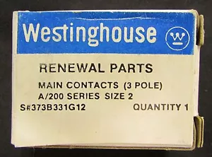 WESTINGHOUSE A200 Size 2 Contact Kit 3 Pole 373B331G12 - Picture 1 of 2