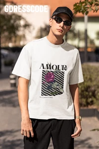 Camiseta Unisex "Amour" Rosa - Imagen 1 de 6