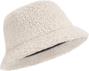 Zylioo XXL Fuzzy Bucket Hat,Oversize Teddy Style XX-Large-3X-Large, Beige - Picture 1 of 7