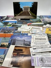 Vintage Mixed Lot Of 1990s Postcards, Photos, Sports Tickets Stubbs, And More