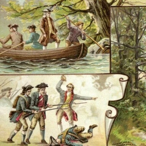 Arbuckle Coffee Victorian Trade Card Delaware William Penn Brandywine Gov Printz - Foto 1 di 3