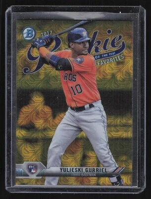 Bowman Chrome Yulieski Gurriel 2017 novato del año favoritos naranja/25 Foto 1 de 2