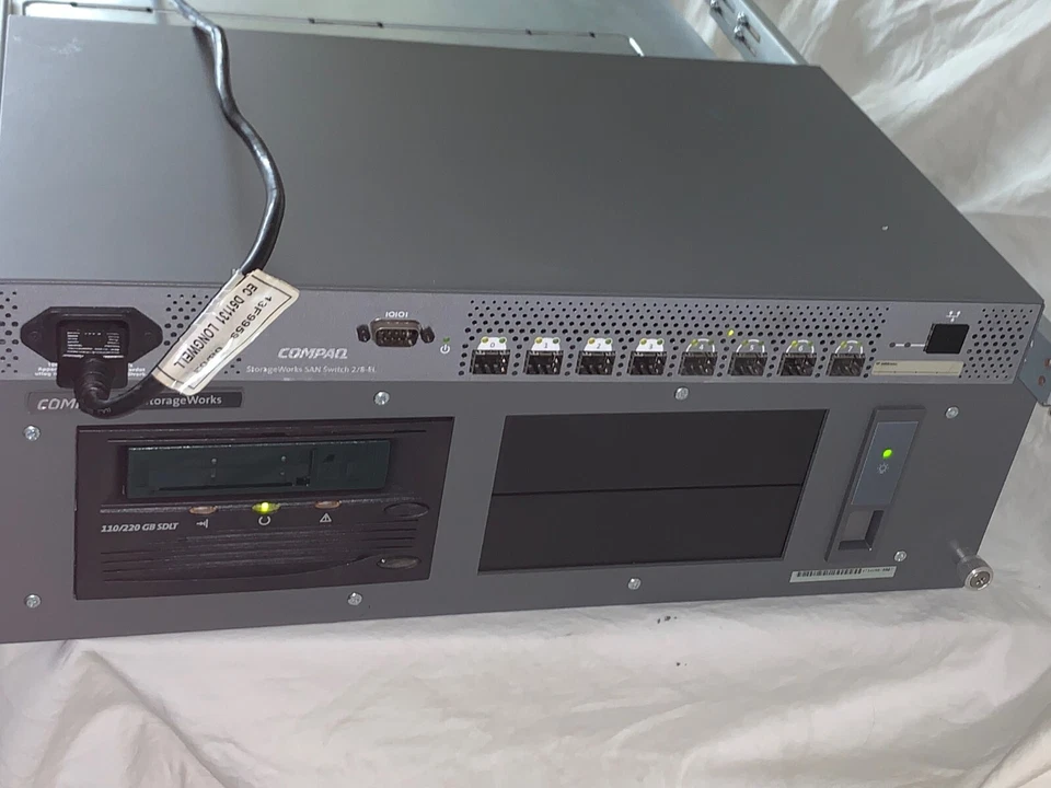 Compaq Storage Works110/220 GB SDLT w/ SAN Switch 2/8-EL - Image 1 of 4