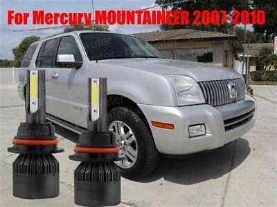 LED For MOUNTAINEER 2007-2010 Headlight Kit H13 6000K White Bulbs High/Low Beam - Image 1 of 4