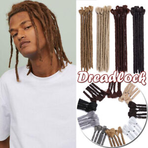 6/12" Short Dreadlock Crochet Twist Braid Natural Dread Locs Hair Extensions US