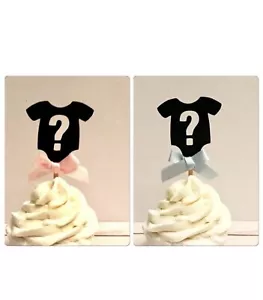 Gender Reveal Cupcake Toppers, Gender Reveal Party, Gender Reveal Decor - Picture 1 of 1