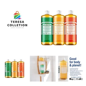 Rein-Kastilien Flüssigseife 32 Unzen Variety Pack Mandel, Zitrusfrüchte & Teebaum - Hergestellt... - Bild 1 von 8