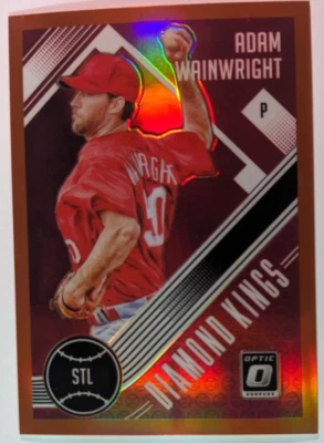 2018 DONRUSS OPTIC ORANGE PRIZM ADAM WAINWRIGHT 153/199 - Image 1 of 2