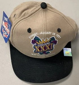 Cappello NFL Super Bowl XXXI New Orleans Louisana Logo 7 NUOVO CON ETICHETTE - Foto 1 di 5