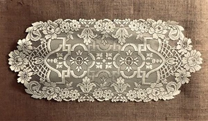Ivory Lace 14" x 36" Table Runner Sheer Rose Livingroom Bedroom Diningroom - Bild 1 von 4