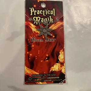 Practical Magik Amulet Elven Star Pagan Wiccan Magic Pendant - Picture 1 of 4