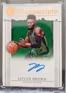 JAYLEN BROWN 2016-17 PANINI EXCALIBUR MANUSCRIPTS 4/149 Autograph Rookie Celtic - Bild 1 von 4