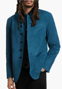 2198 $ John Varvatos Collection Varick Wildleder Lederjacke EU52 US42 - Bild 1 von 14