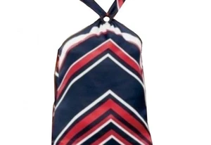 Chaps by Ralph Lauren Nautical Halter Top Petite Red White Blue Navy PL PXL - Picture 1 of 1