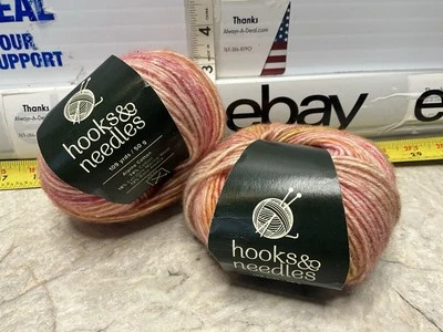 Hooks & Needles YARN LOT OF 2 ALPINE COTTON 74% 18% MARINO WOOL 12% ALPACA ATL - Image 1 of 4