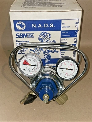 TAPRITE/NORTH AMERICAN DISPENSE SYSTEMS NEW Commercial High Pressure CO2 Regulator for Beer w/ Relief Valve & Guard