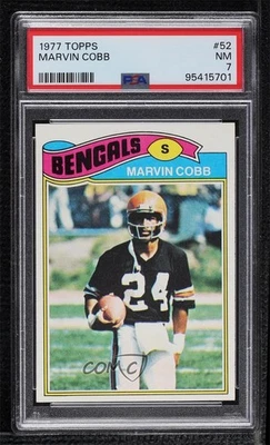 1977 Topps Marvin Cobb #52 PSA 7 - Image 1 of 2