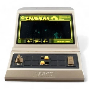 Vintage 1982 Tomy Caveman Electronic Game Tribüne, Top Working Conditio - Bild 1 von 4