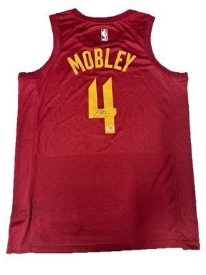 EVAN MOBLEY signed autographed CLEVELAND CAVALIERS Jersey w/ COA PSA AO78367 - Image 1 of 3