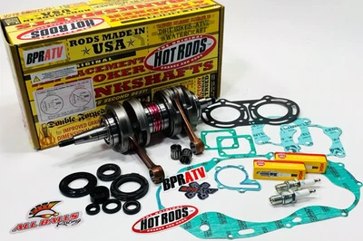 Yamaha Banshee 350 Engine Rebuild Kit Hot Rods Crankshaft Gasket Seals NGK Plugs - Image 1 of 4