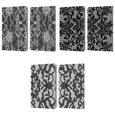 FUNDA BILLETERA LIBRO CUERO ENCAJE NEGRO HEAD CASE DESIGNS PARA APPLE iPAD Foto 1 de 4