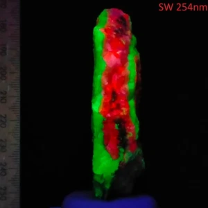 Sandía Fluorescente Calcedonia Calcita Onda Corta Espécimen Nebraska EE. UU. 398ct - Imagen 1 de 10