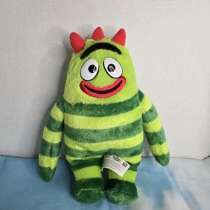 Yo Gabba Gabba 2008 Brobee GAB N SING Peluche Verde 12" Talks Sings Spin Master - Foto 1 di 4