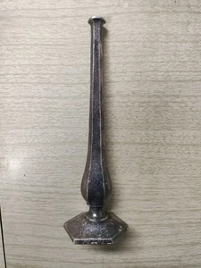 Antiguo Candelabro Weidlich Brothers Plato Plateado Base Hexagonal 8" - Imagen 1 de 12