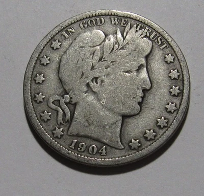 1904 Barber Half Dollar - Fine Condition - 199SA - Image 1 of 2