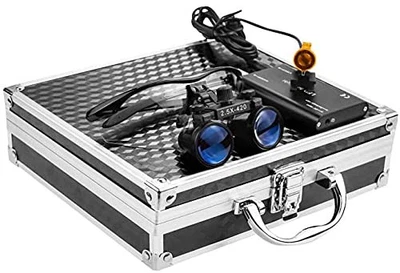 TopSeller Binocular Magnifier (2.5x) + Clip-on Lamp 3W Portable Optical Magnif - Image 1 of 4