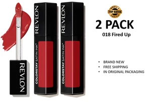 Revlon ColorStay rossetto liquido inchiostro satinato 2 CONFEZIONI 018 acceso NUOVO - Foto 1 di 1