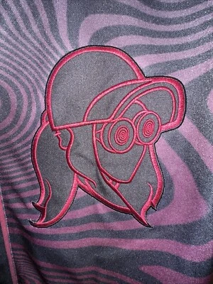 Camiseta de béisbol Rezz Dj de Sunshine Attire granate negra usada pequeña trippy Foto 1 de 4