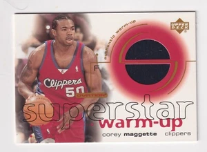 2001-02 Upper Deck Ovation SUPERSTAR GAME USED WARM UP RELIC #CM COREY MAGGETTE - Picture 1 of 2