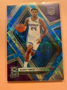 A19,177 - 2018-19 Panini Spectra Neon Blue #77 Buddy Hield/75
